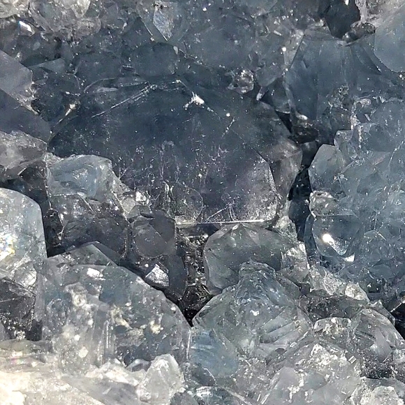 Big & Sparkling Blue Celestite Cluster - Picture 12 of 14